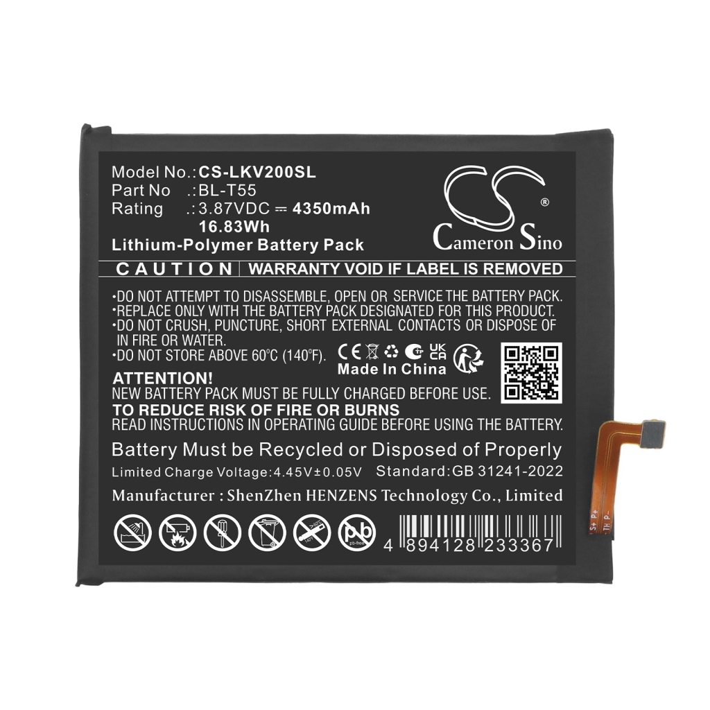 Batérie kompatibilné s LG Velvet 2 Pro CS-LKV200SL
