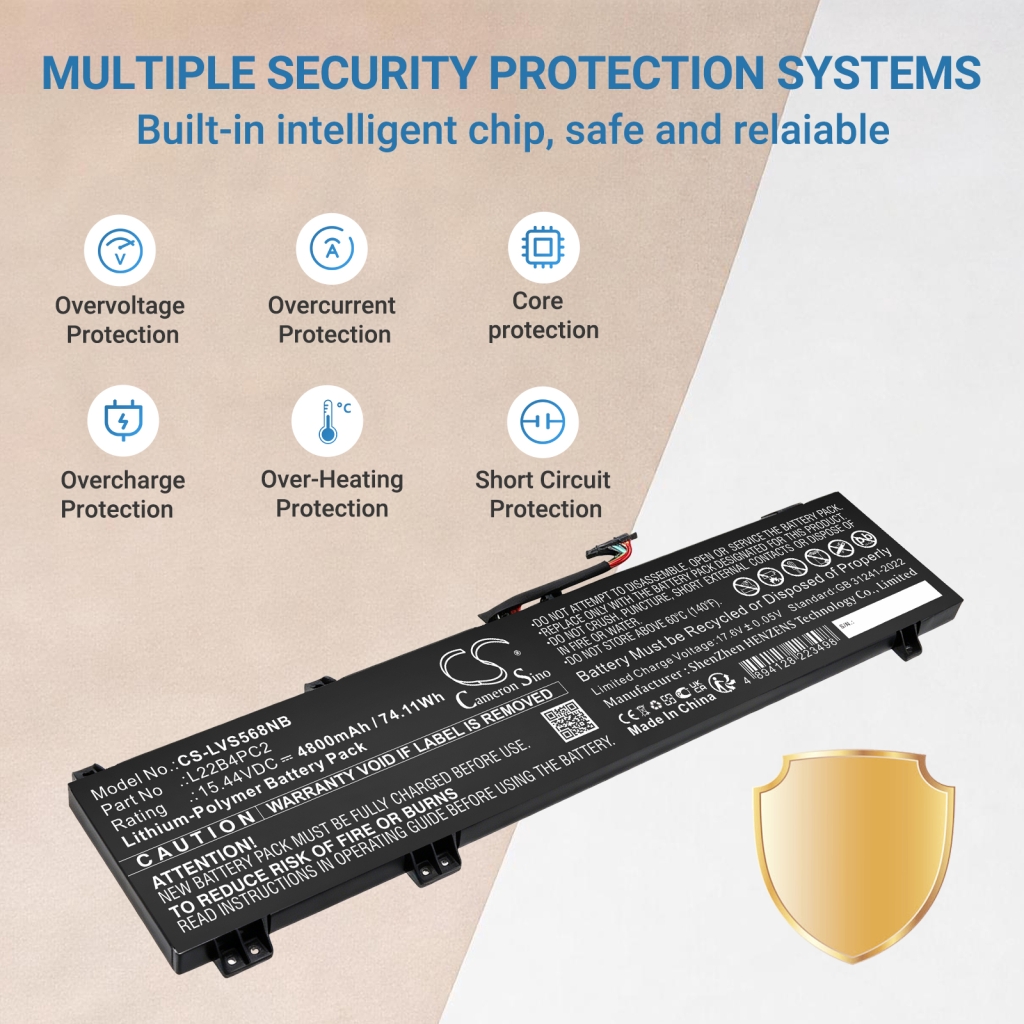 Batéria Nahrádza Lenovo L22B4PC2