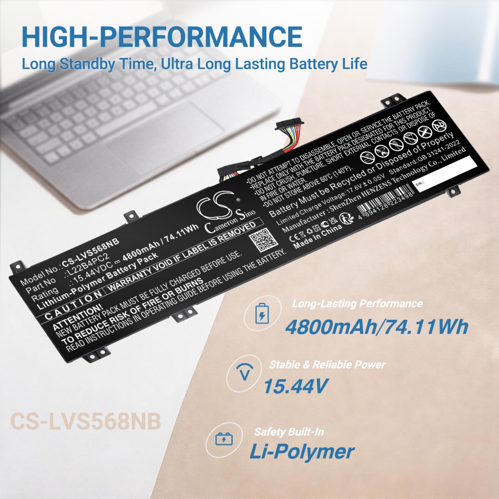 Batéria Nahrádza Lenovo L22B4PC2