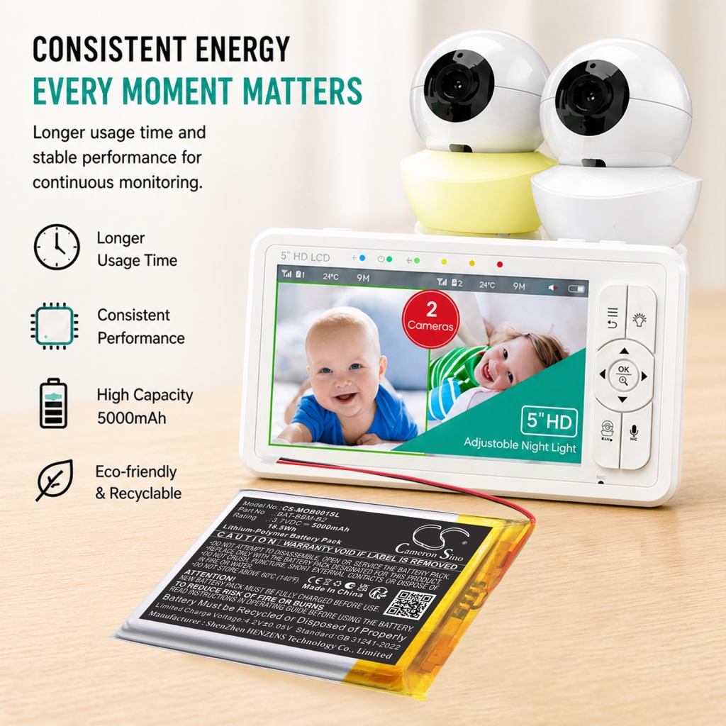 Batéria Nahrádza Babysense BAT-BBM-B2