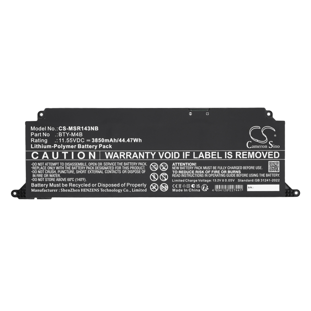 Batéria kompatibilné s MSI CS-MSR143NB