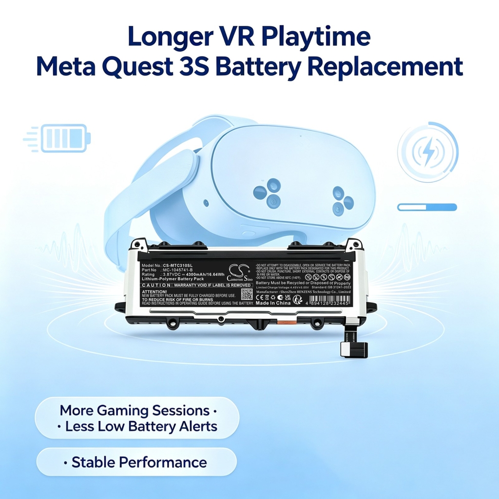 Batérie kompatibilné s Meta Quest 3S CS-MTC310SL