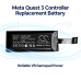 Batérie kompatibilné s Meta Quest 3 Game Controller 3S Game Controller Touch Plus Controller CS-MTC320SL