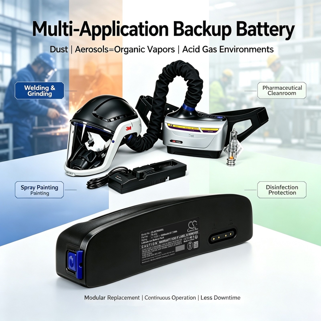 Batérie kompatibilné s 3M TR-600 Powered Air Purifying Respirator CS-MTR600SL
