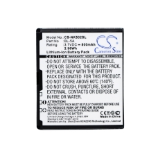 Kompatibilná náhrada batérie za Nokia BL-5A