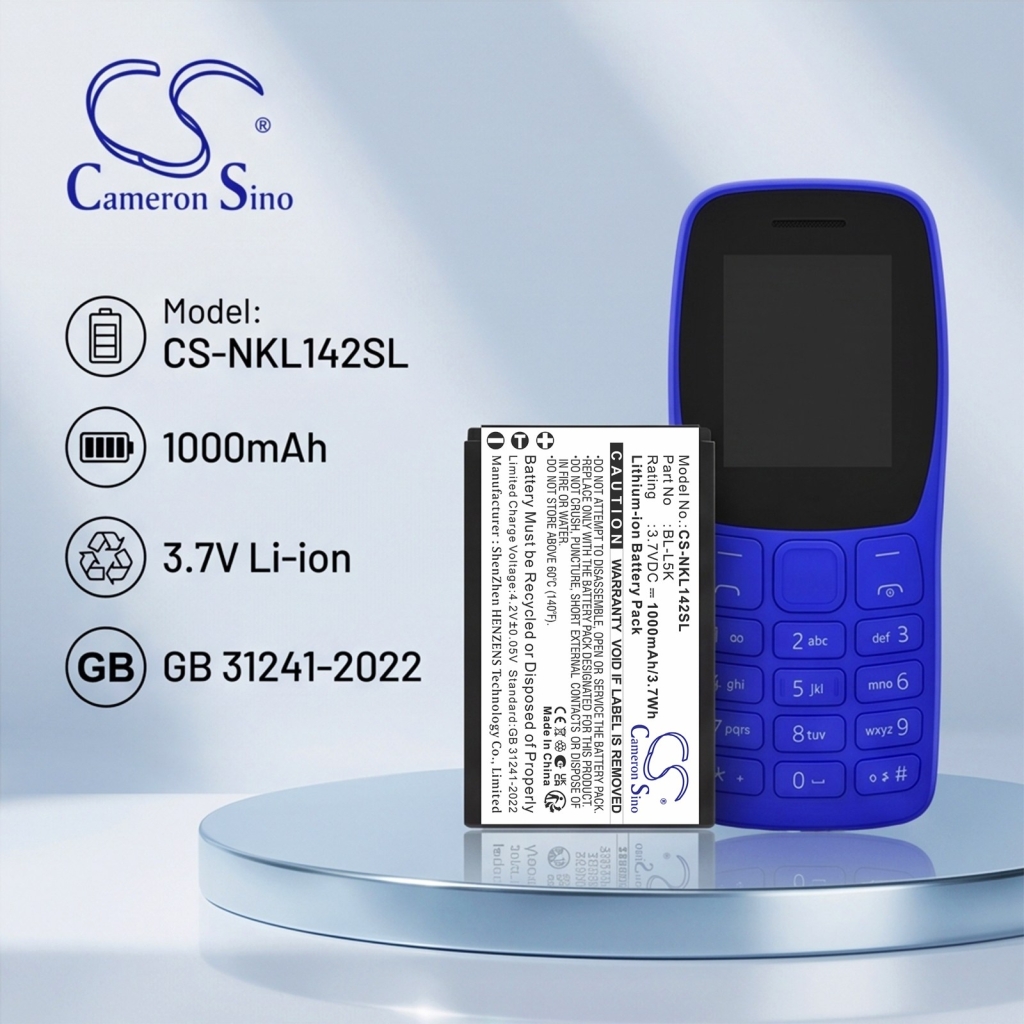 Batéria Nahrádza Nokia BL-L5K