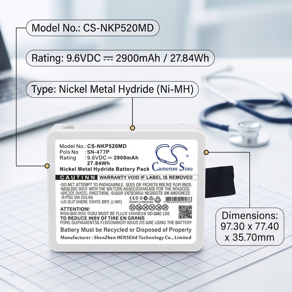 Batéria kompatibilné s Nihon Kohden CS-NKP520MD