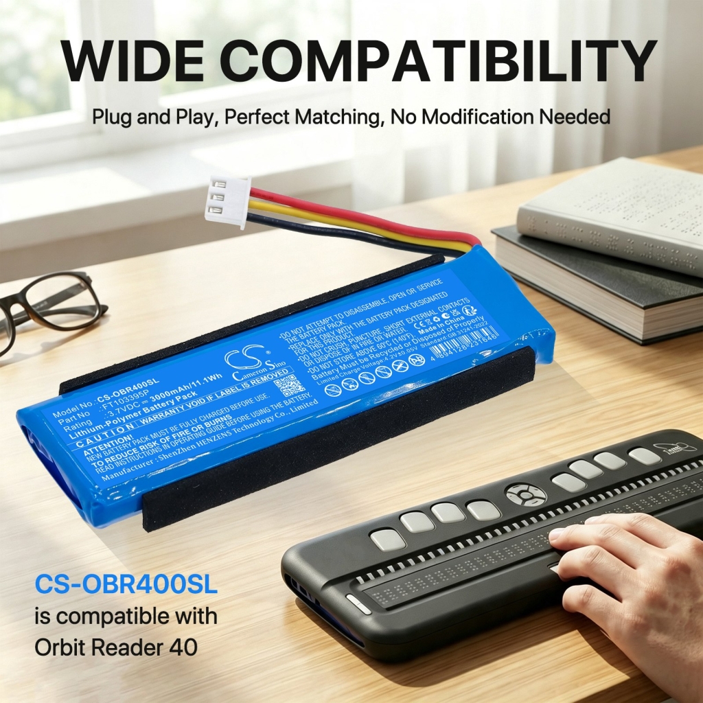 Batérie kompatibilné s Orbit Reader 40 CS-OBR400SL