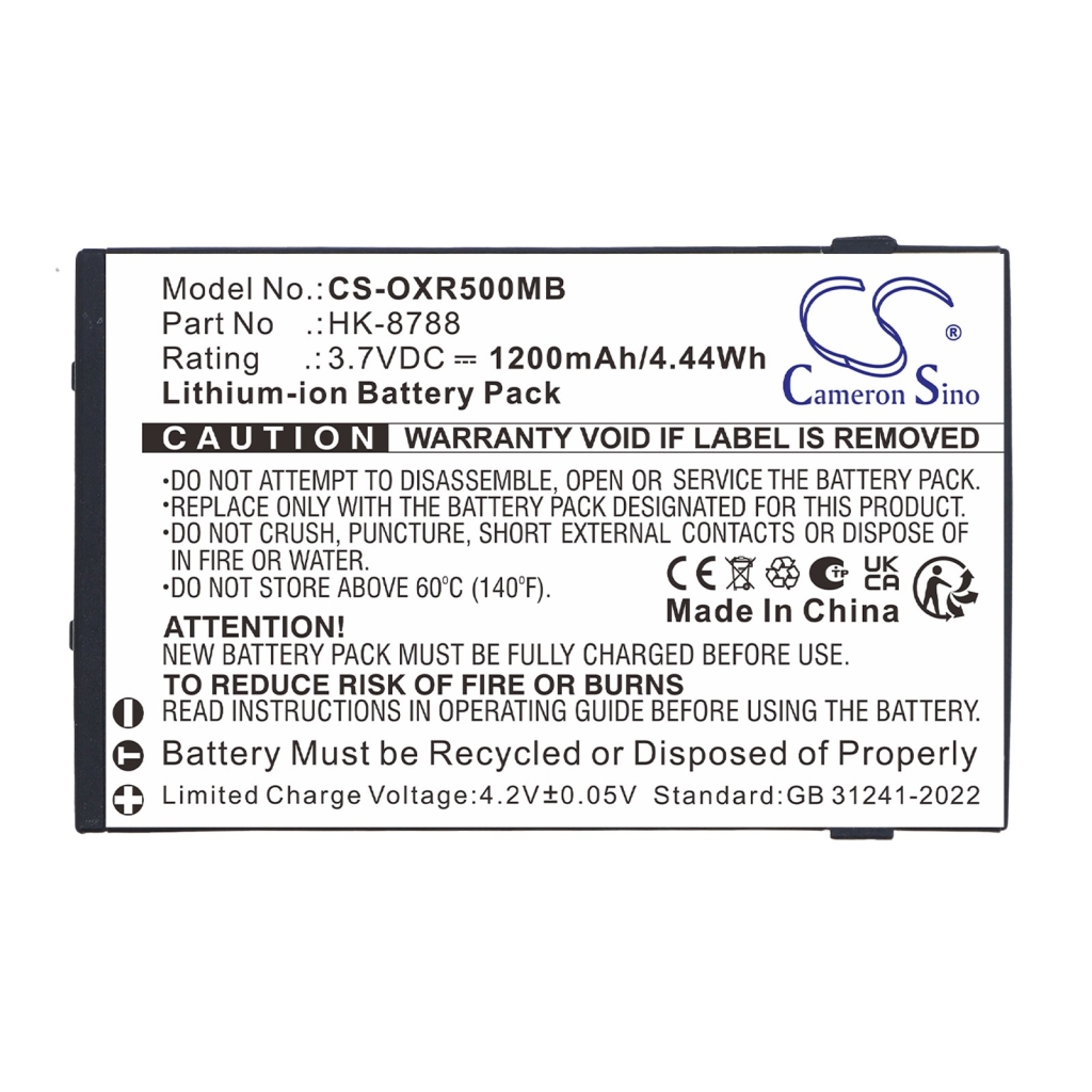 Batérie kompatibilné s Infant Optics DXR-5 DXR-5 CS-OXR500MB