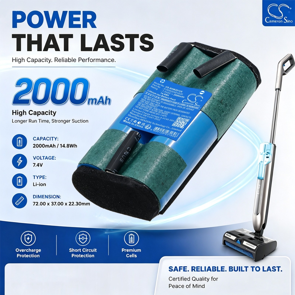 Batérie kompatibilné s Shark HydroDuo WW201 Cordless Wet & Dry Cleane CS-SHW201VX