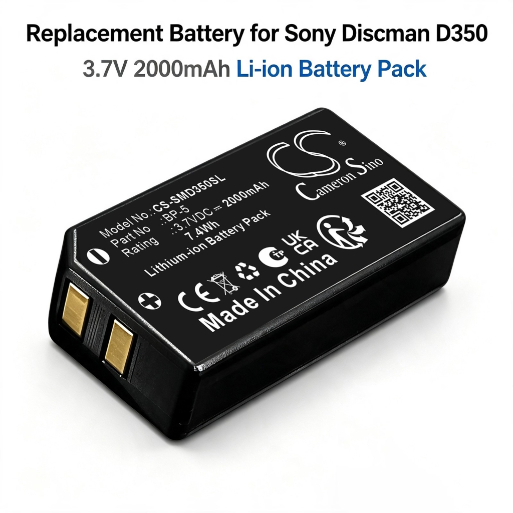 Batérie kompatibilné s Sony Discman D310 CD player D350 CD player CS-SMD350SL