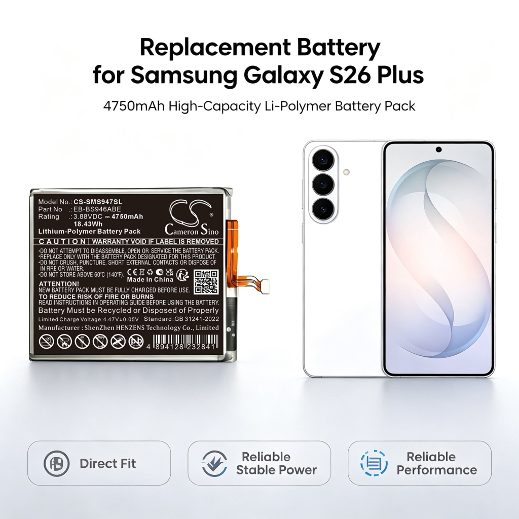 Batérie kompatibilné s Samsung Galaxy S26 Plus S26+ CS-SMS947SL