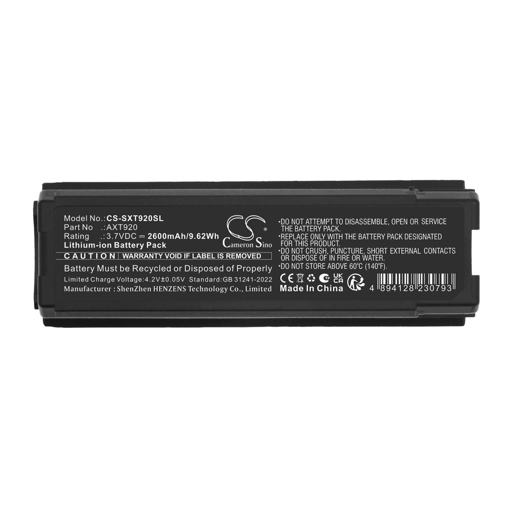 Batérie kompatibilné s Shure Axient AXT400 receiver CS-SXT920SL