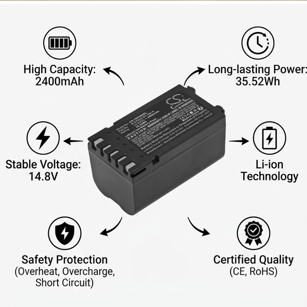 Batéria Nahrádza TEC B-EP804-BT-QM-R