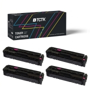TCTK Toner 201X 203X CRG-045H CRG-054H sada 4 ks CMYK kompatibilný s HP Color LaserJet Pro M254dn M254dw M254nw, pre Color LaserJet Pro MFP M280nw M281cdw M281fdn M281fdw, nahrádza CF400X