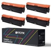 TCTK Toner 307A sada 4 ks CMYK kompatibilný s HP Color LaserJet CP5200 CP5220 CP5225 CP5225dn CP5225n CP522xh, pre Color LaserJet Professional CP5220 CP5225 CP5225DN CP5225N, nahrádza CE740A