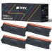 TCTK Toner TN-411 TN-421 TN-431 TN-441 TN-451 TN-461 TN-491 sada 4 ks CMYK kompatibilný s Brother DCP-L 8410 CDN CDW, pre HL-L 8260 CDN CDW, pre HL-L 8360 CDW, pre HL-L 9310 CDW CDWT, nahrádza TN411BK